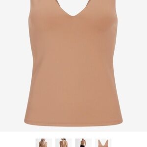 NWT Express Body Contour Double Compression V Neck Tank Size Medium